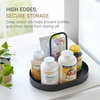 image:imageYAMAZAKI Home Vitamin and Supplement Organizer Tray with Handle WhiteBlack