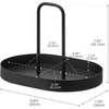 image:imageYAMAZAKI Home Vitamin and Supplement Organizer Tray with Handle WhiteBlack