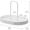 image:imageYAMAZAKI Home Vitamin and Supplement Organizer Tray with Handle WhiteWhite