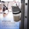 image:imageYamazaki Home Magnetic Silicone Bottle Holder Band for Bottles and Cans WhiteBlack