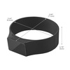 image:imageYamazaki Home Magnetic Silicone Bottle Holder Band for Bottles and Cans WhiteBlack