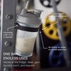 image:imageYamazaki Home Magnetic Silicone Bottle Holder Band for Bottles and Cans WhiteBlack