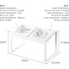 image:imageYamazaki Home Slow Feeder Ceramic Pet Bowl with Elevated Stand  Small Ceramic Bowl Set with AntiChoking Puzzle for Cats and Small Dogs Angled Design White  075 Cups 180 mlWhite