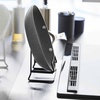 image:imageYamazaki Home SpaceSaving Frying Pan Stand and Pot Lid Holder WhiteBlack
