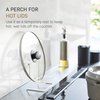 image:imageYamazaki Home SpaceSaving Frying Pan Stand and Pot Lid Holder WhiteWhite