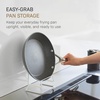 image:imageYamazaki Home SpaceSaving Frying Pan Stand and Pot Lid Holder WhiteWhite