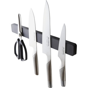 image:imageYAMAZAKI Home Magnetic Knife Holder Wall Mount  Strong Magnet Kitchen Knife Strip With Silicone Blade Protection Easy Installation MultiPurpose Organizer For Kitchen Bathroom amp WorkspaceBlack